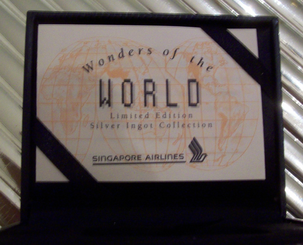 SINGAPORE AIRLINES. LTD. 0.800 FINE SILVER. NIAGARA FALLS. 400