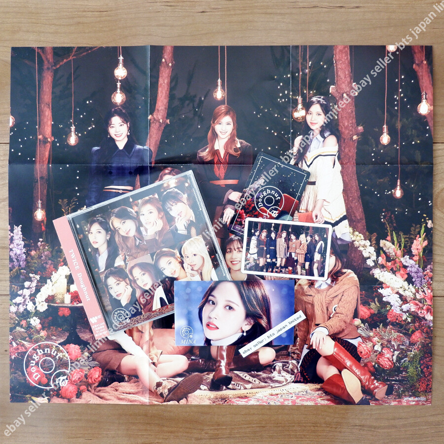 TWICE Mina Doughnut Official ONCE CD ver. + ONCE sticker + 2