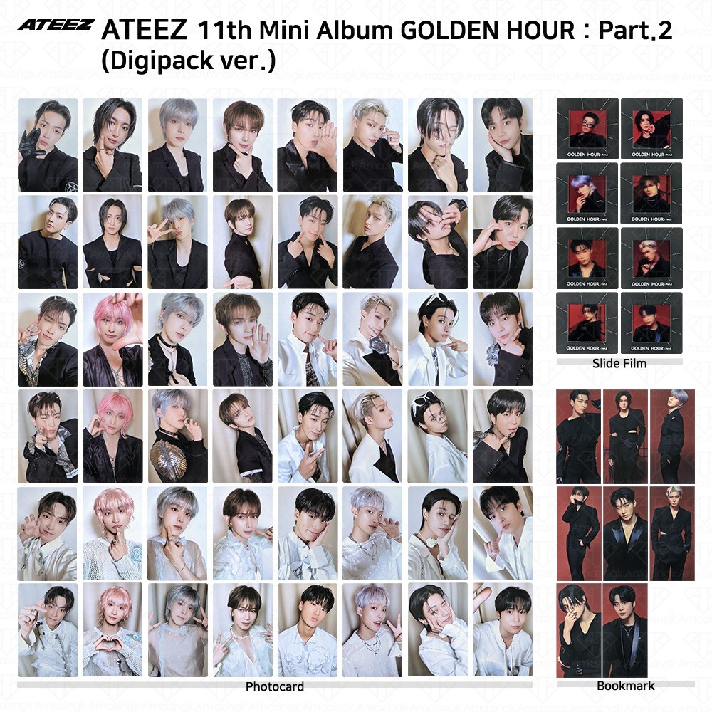 ATEEZ 11th Mini Album Golden Hour Part.2 Digipack Ver Official