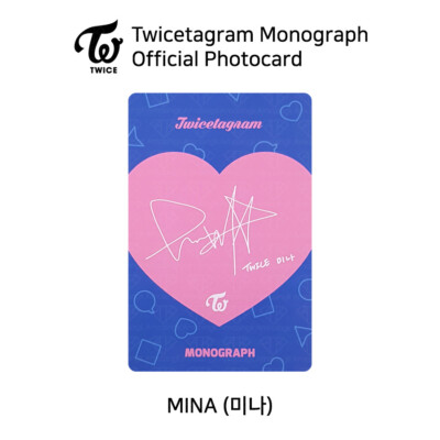 TWICE Twicetagram Monograph Likey Official Photocard Each Member