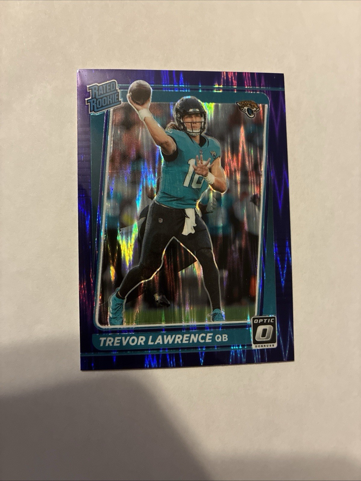Trevor Lawrence 2021 Optic #201 Purple Shock Price Guide - Sports