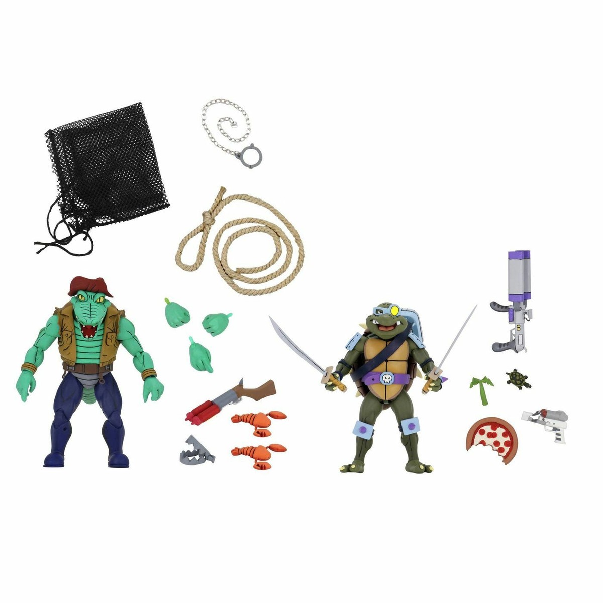NECA Teenage Mutant Ninja Turtles LEATHERHEAD AND SLASH 2-Pack