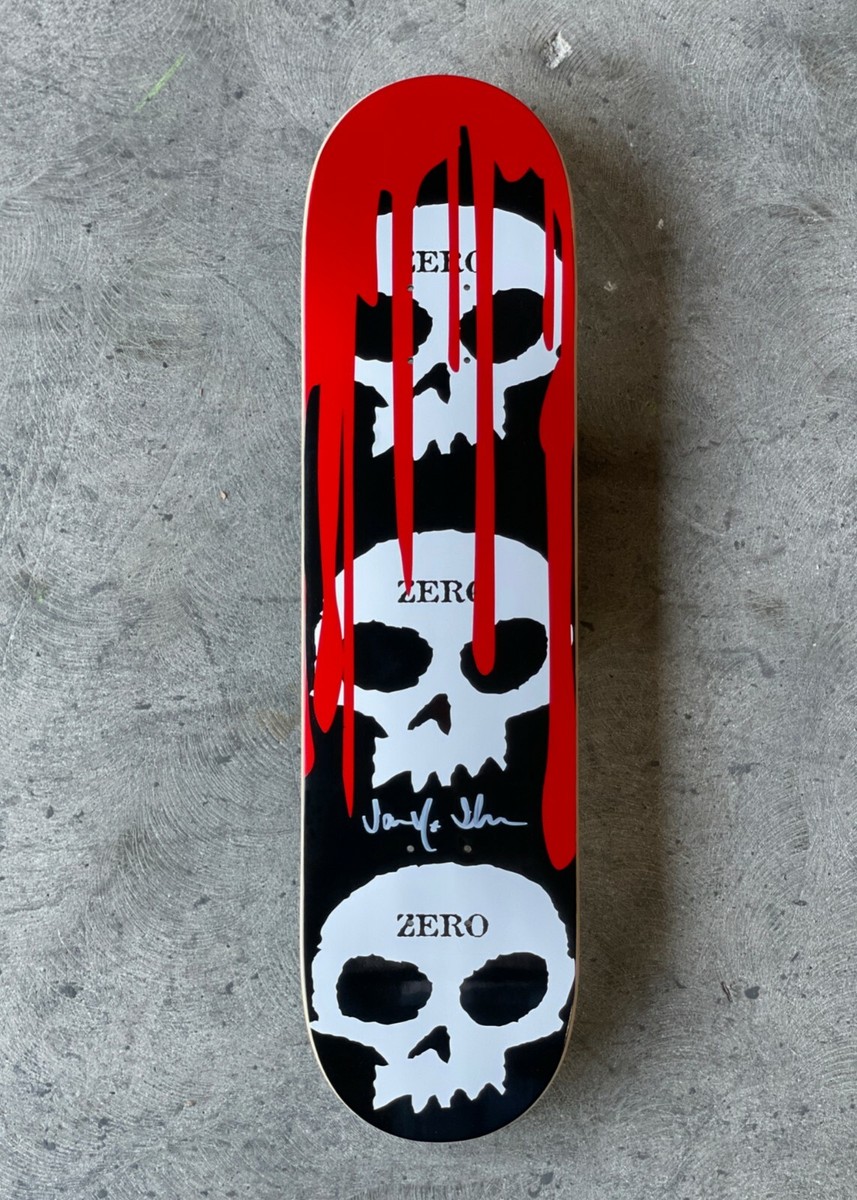 Zero Black '3-skull w Blood' Deck Signed by Jamie Thomas | eBay