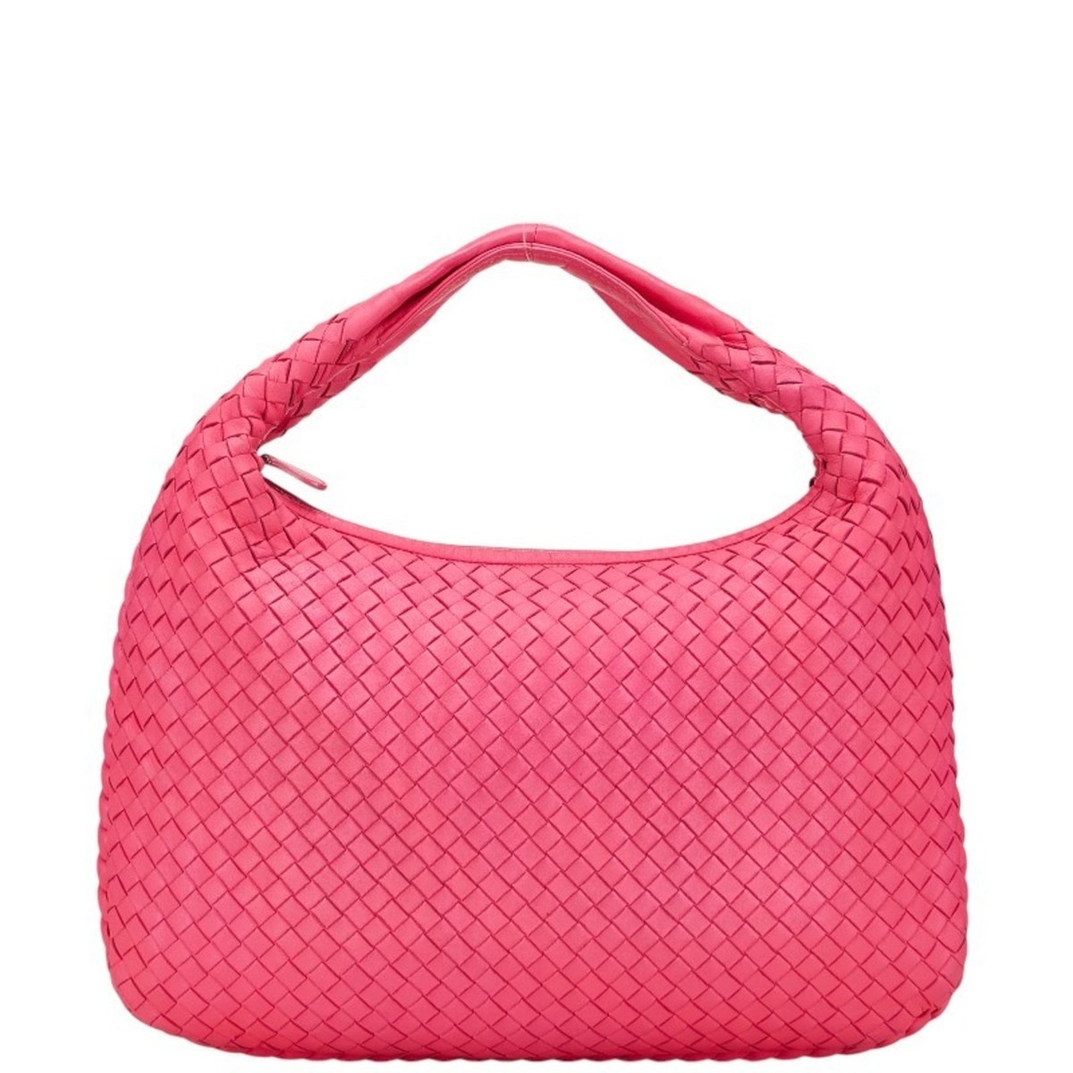 Bottega Veneta Intrecciato Hobo Bag, Pink Leather, Women's