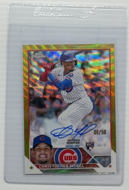 Christopher Morel 2023 Topps Chrome #RA-CMO Rookie Autographs