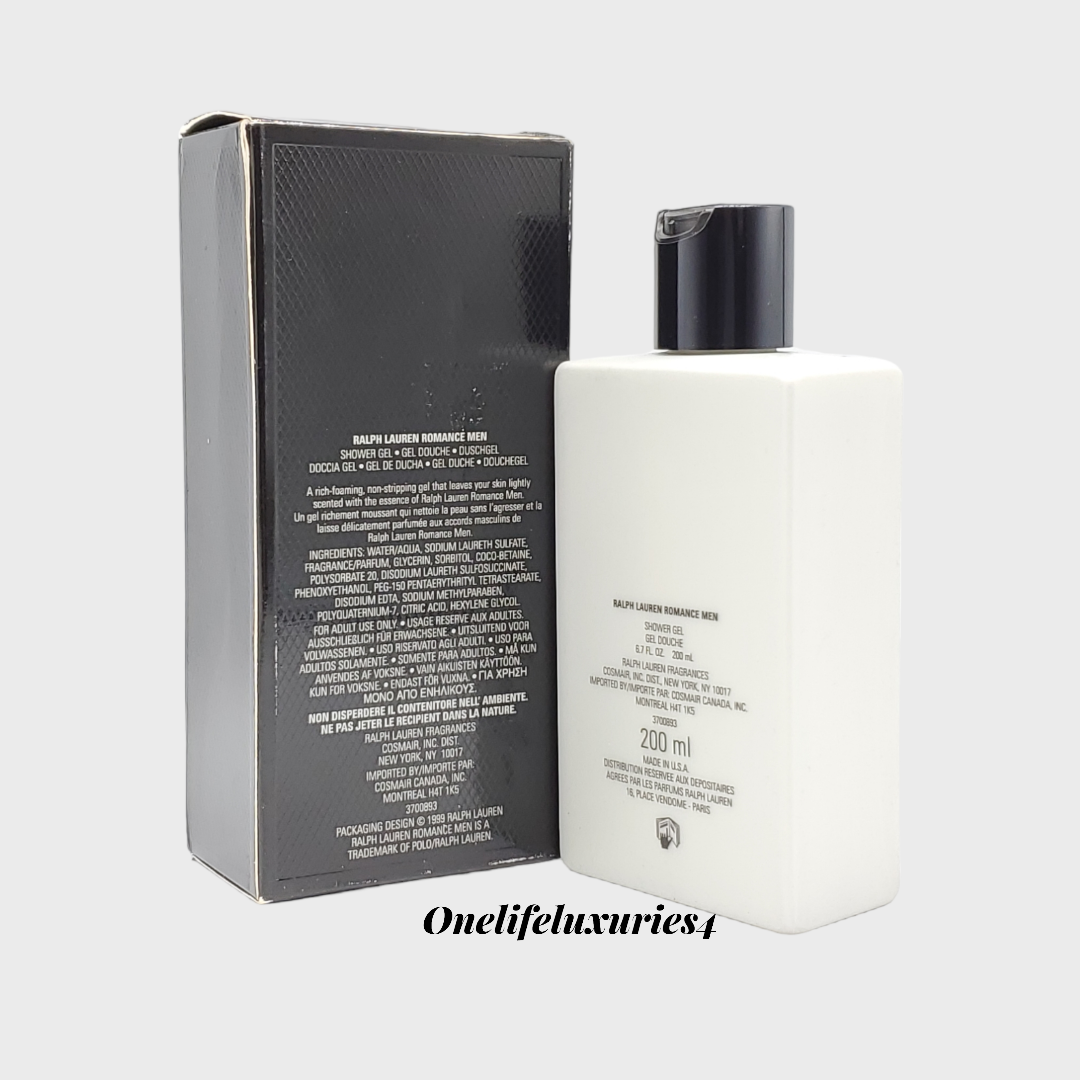 Ralph Lauren Romance Men's Shower Gel 6.7 Fl Oz 200 ml NEW | eBay