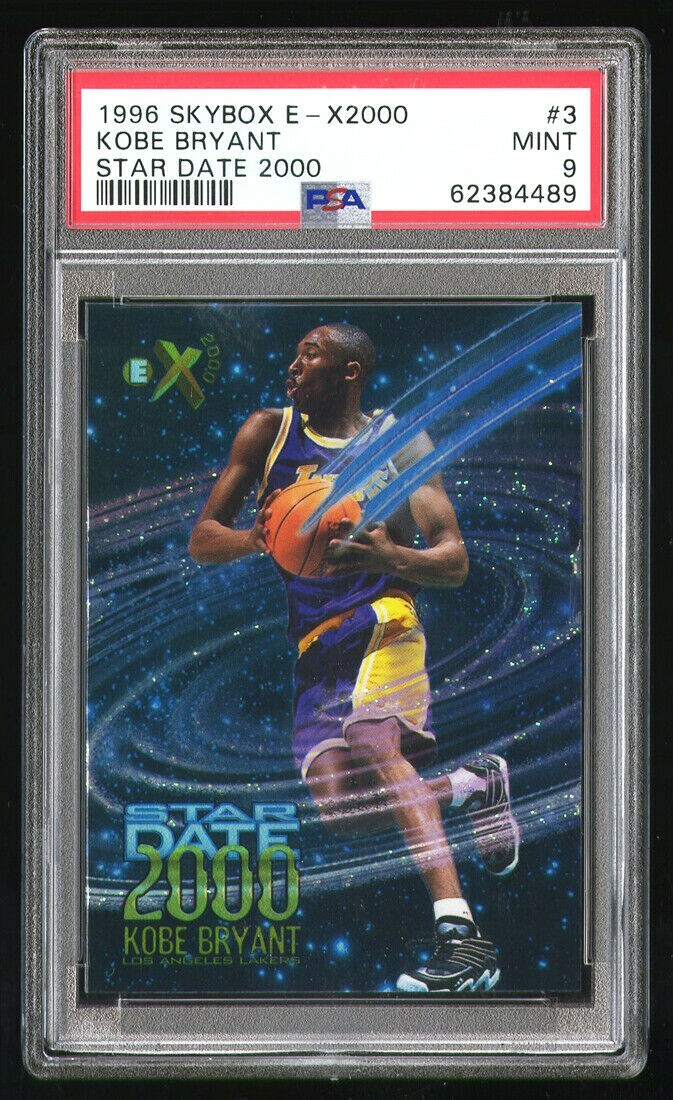 1996 SKYBOX E-X2000 STAR DATE 2000 #3 KOBE BRYANT PSA 9 ROOKIE