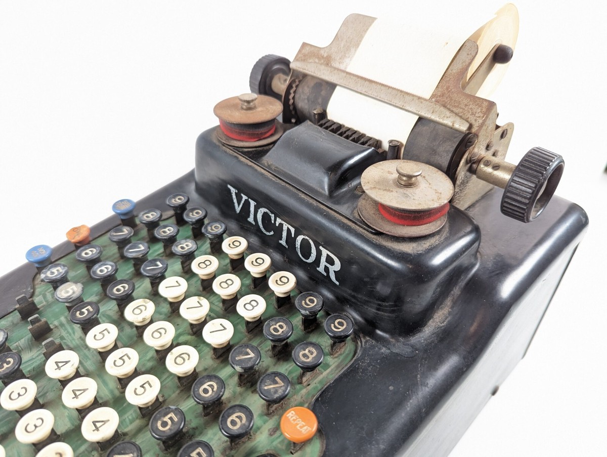 Antique VICTOR Adding Machine Vintage 1920's Era | eBay