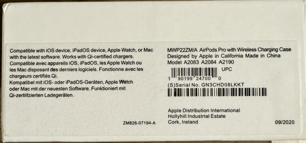 Apple Airpods Pro MWP22ZM/A In-Ear Wireless Headphones As-Is Parts