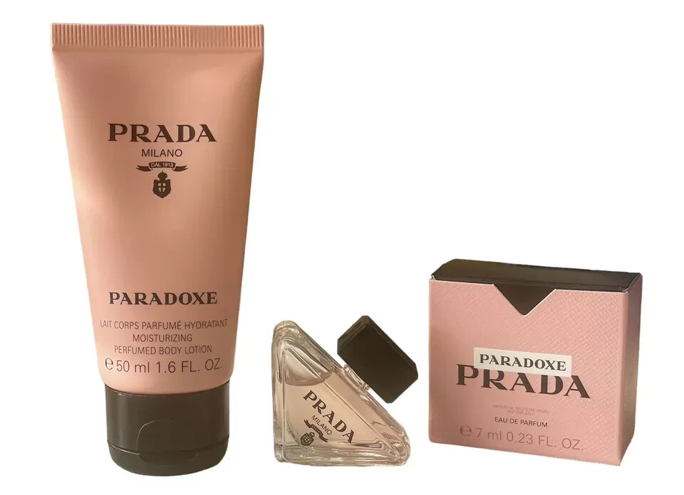 PRADA Paradoxe 2-pc Gift set Mini EDP Travel Size 0.23 oz & Body
