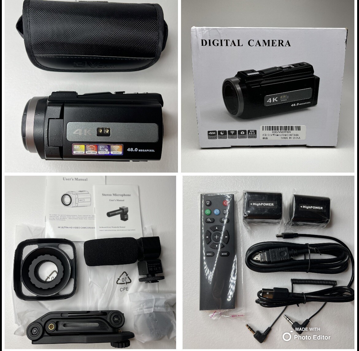 HDV-544KM Black 4K - Resolution HD Display Remote Control Digital