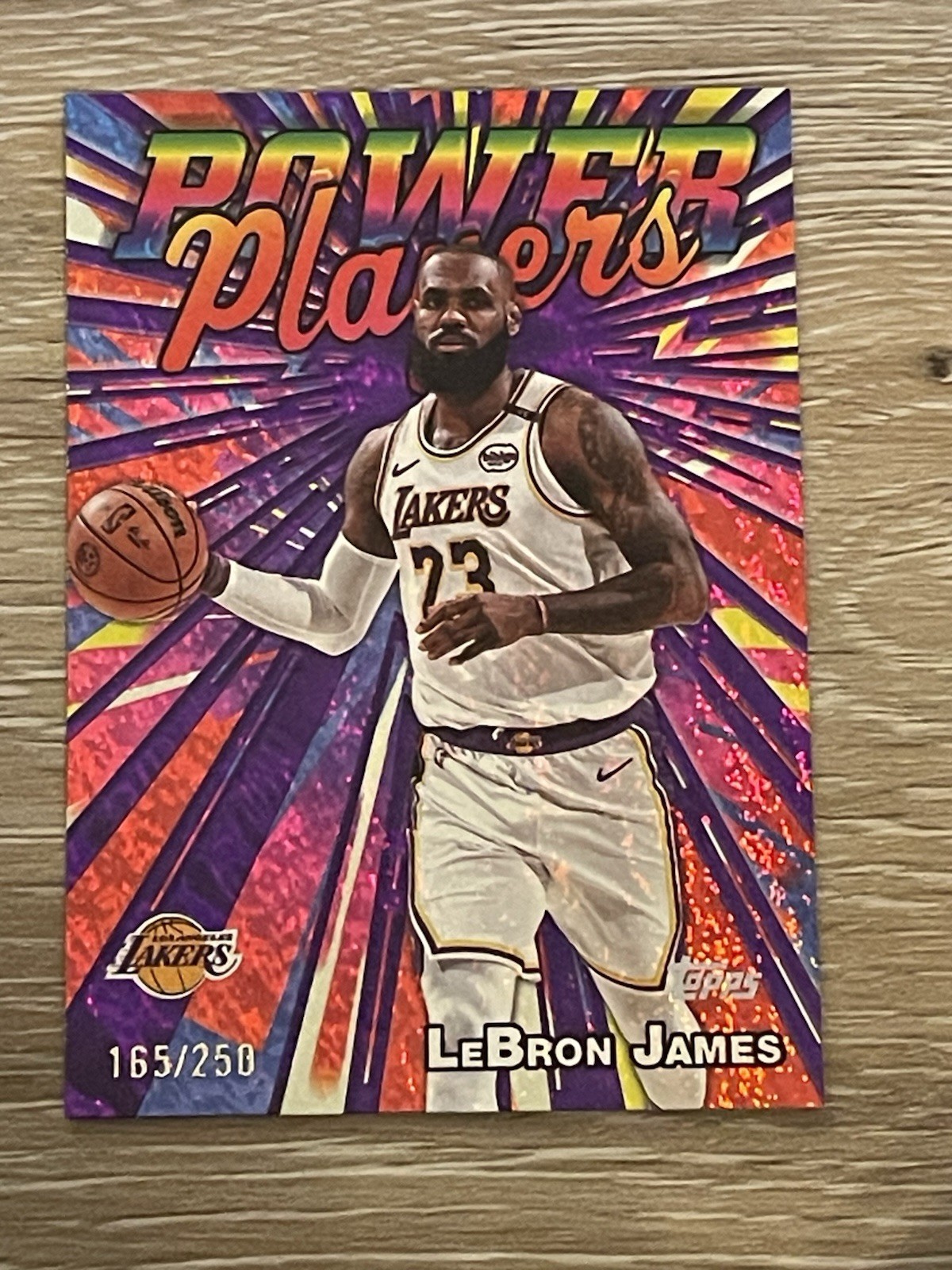 LeBron James 2025 Topps #PP-7 Power Players - Purple Holo Foil