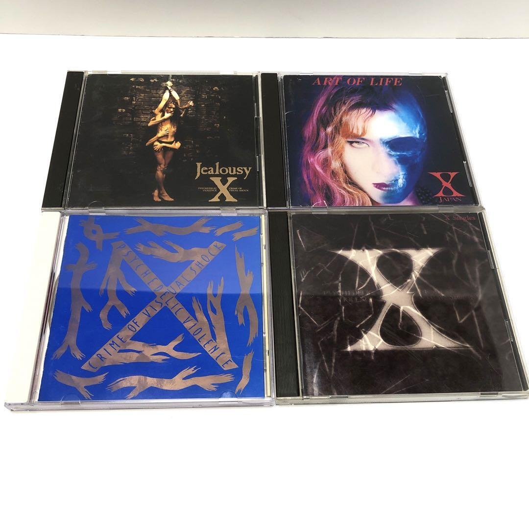 X JAPAN CD 4 Set Blue Blood Singles ART OF LIFE jealousy 4 set