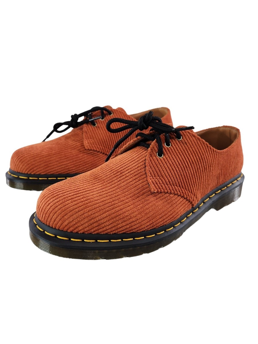 Dr. Martens Duchess Corduroy Oxford Orange Rust Shoes Mens 9 US 42