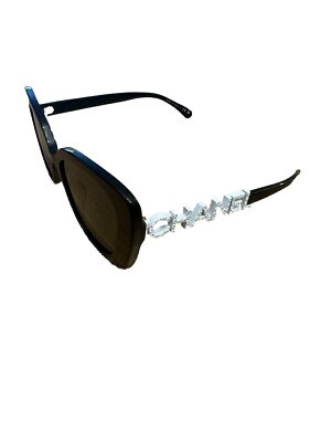 Authentic CHANEL Acetate Strass Square Sunglasses 5422-B-A Black