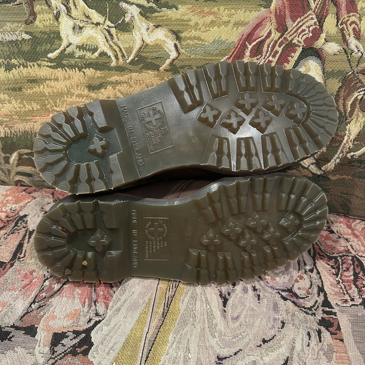 Dr Martens 4 Eye Shoes UK 7 US 8 Crazy Horse Dark Brown 1561