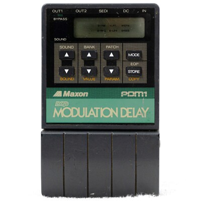 Maxon PDM-1 Programmable Modulation Delay Guitar Effect Pedal | eBay