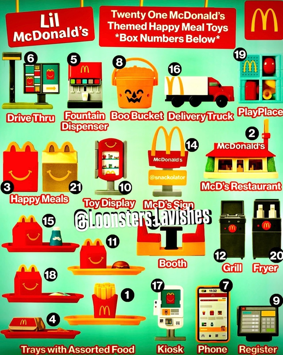 Lil McDonalds Happy Meal Toys Factory Sealed Sets or Singles 2025