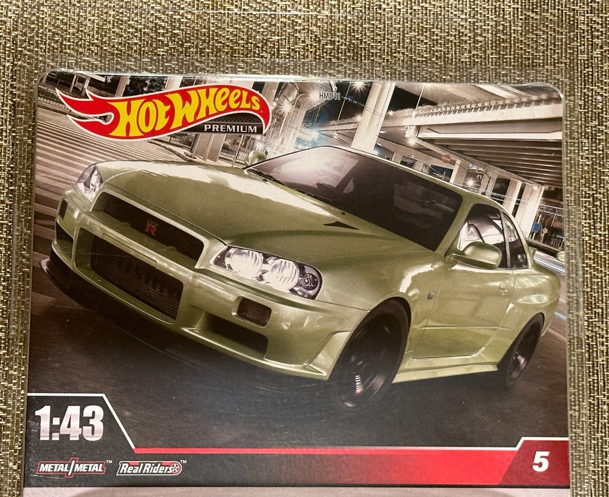 Hot Wheels 2024 Premium 1:43 scale Nissan Skyline GT-R BNR34 V