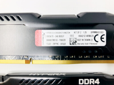 Kingston Hyper-X Fury 8GB (2x4GB) DDR4 2400 Memory Kit RAM | Fast