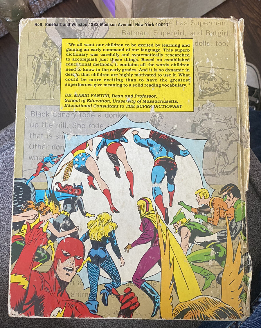 The super dictionary 英英辞典 ヴィンテージ DCコミックス The super