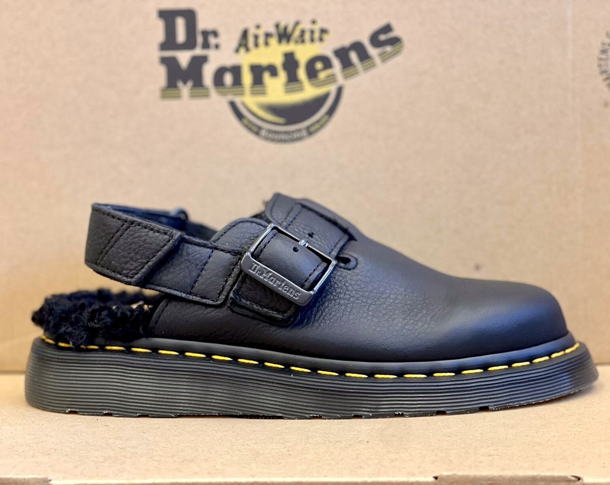 Dr Martens Women's - Jorge II Ambassador Black Faux Fur SlingBack