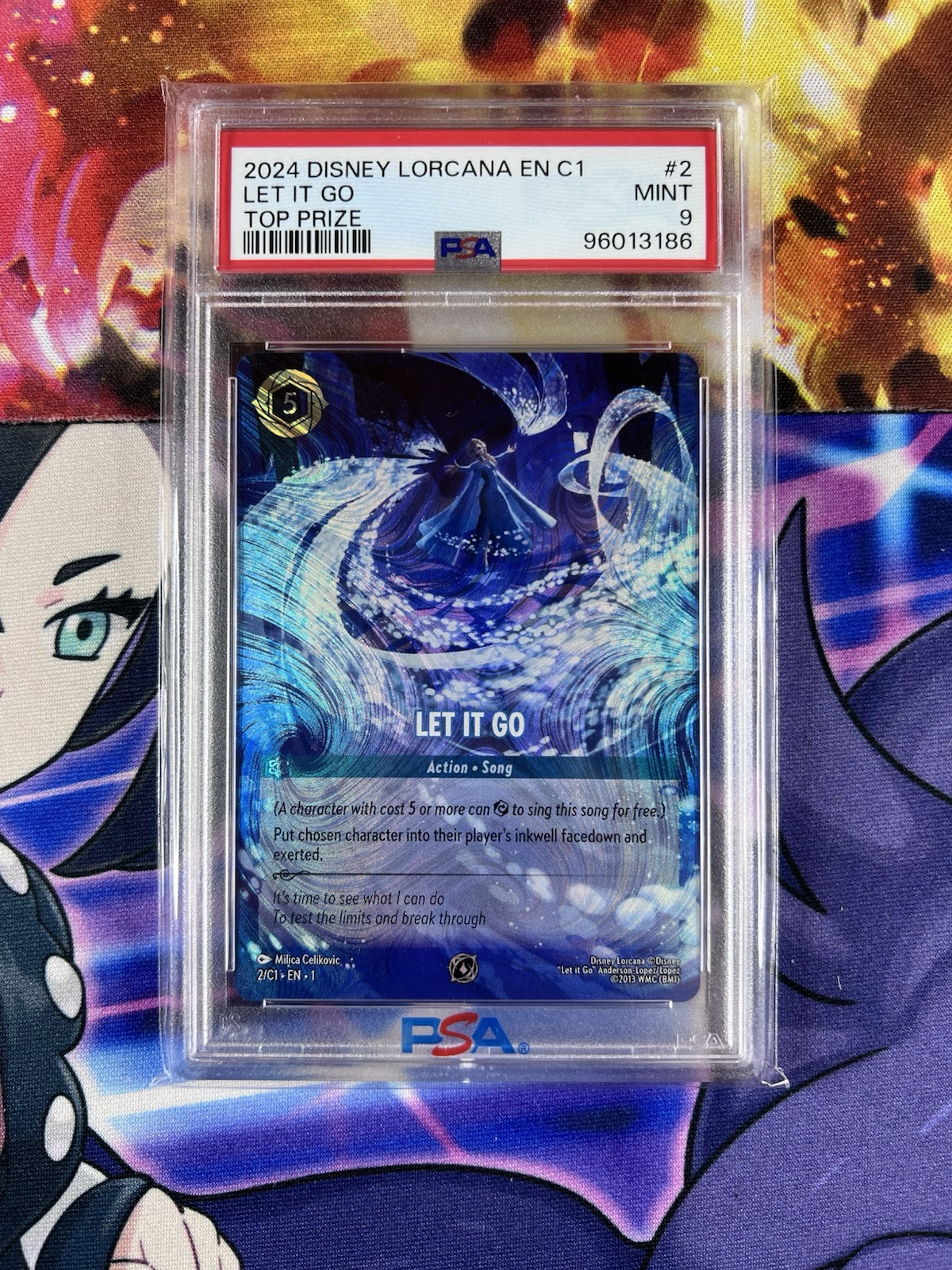 Disney Lorcana PSA 9 Let It Go Enchanted Challenge Top Prize Promo