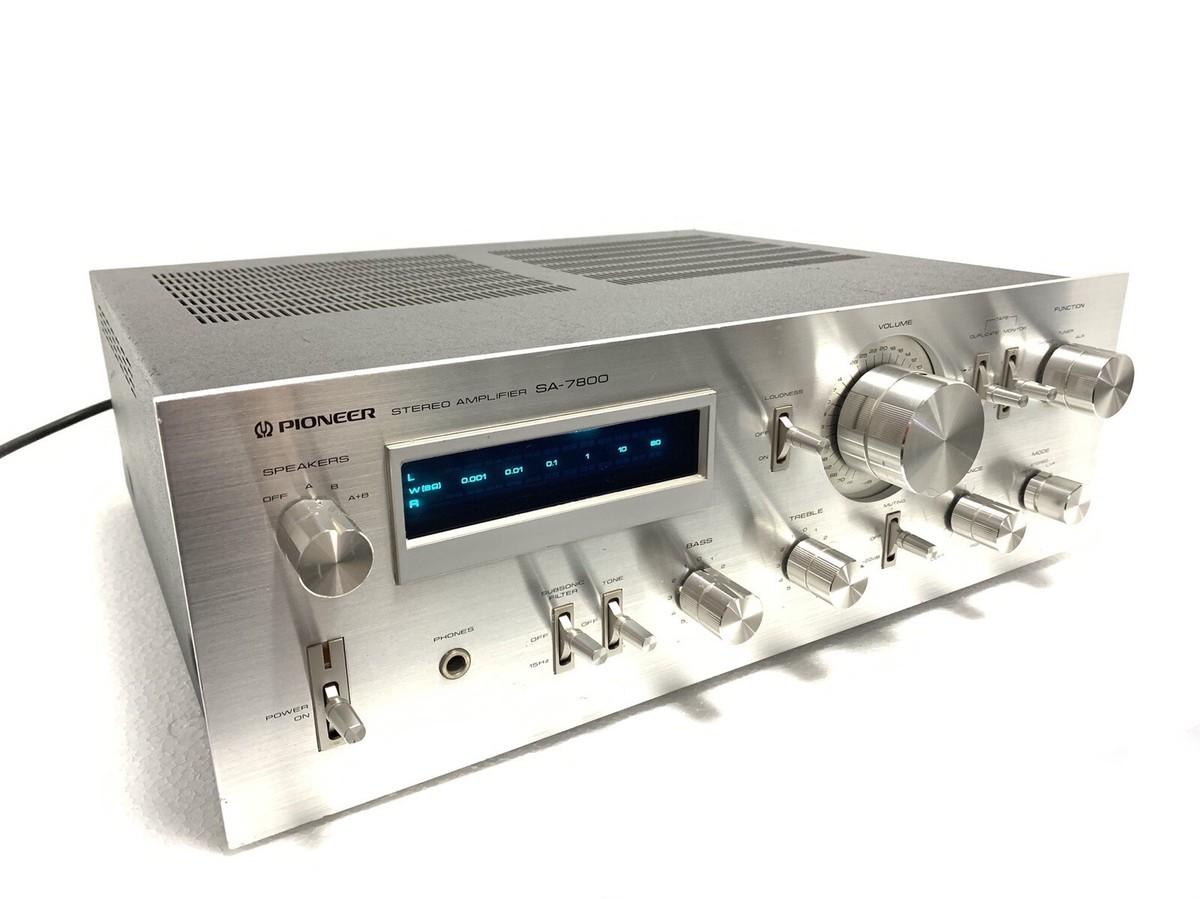 PIONEER SA-7800 Stereo Amplifier 130 Watts RMS Blue Line Vintage