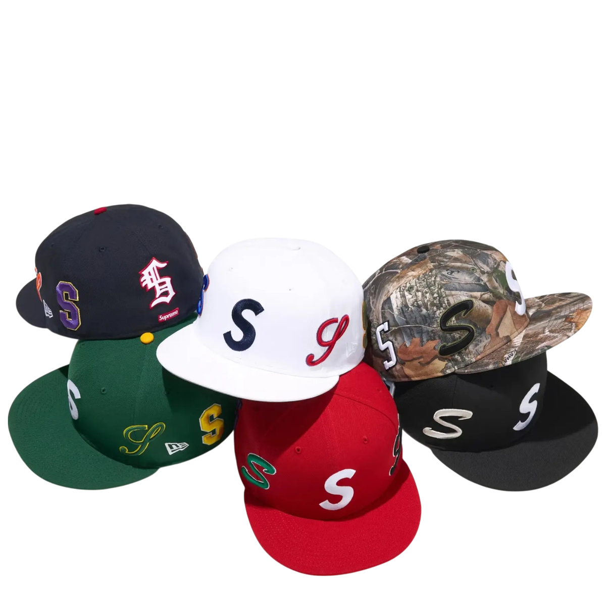 Supreme Multi S Logo New Era Hat Cap 6colors SS25 | eBay UK