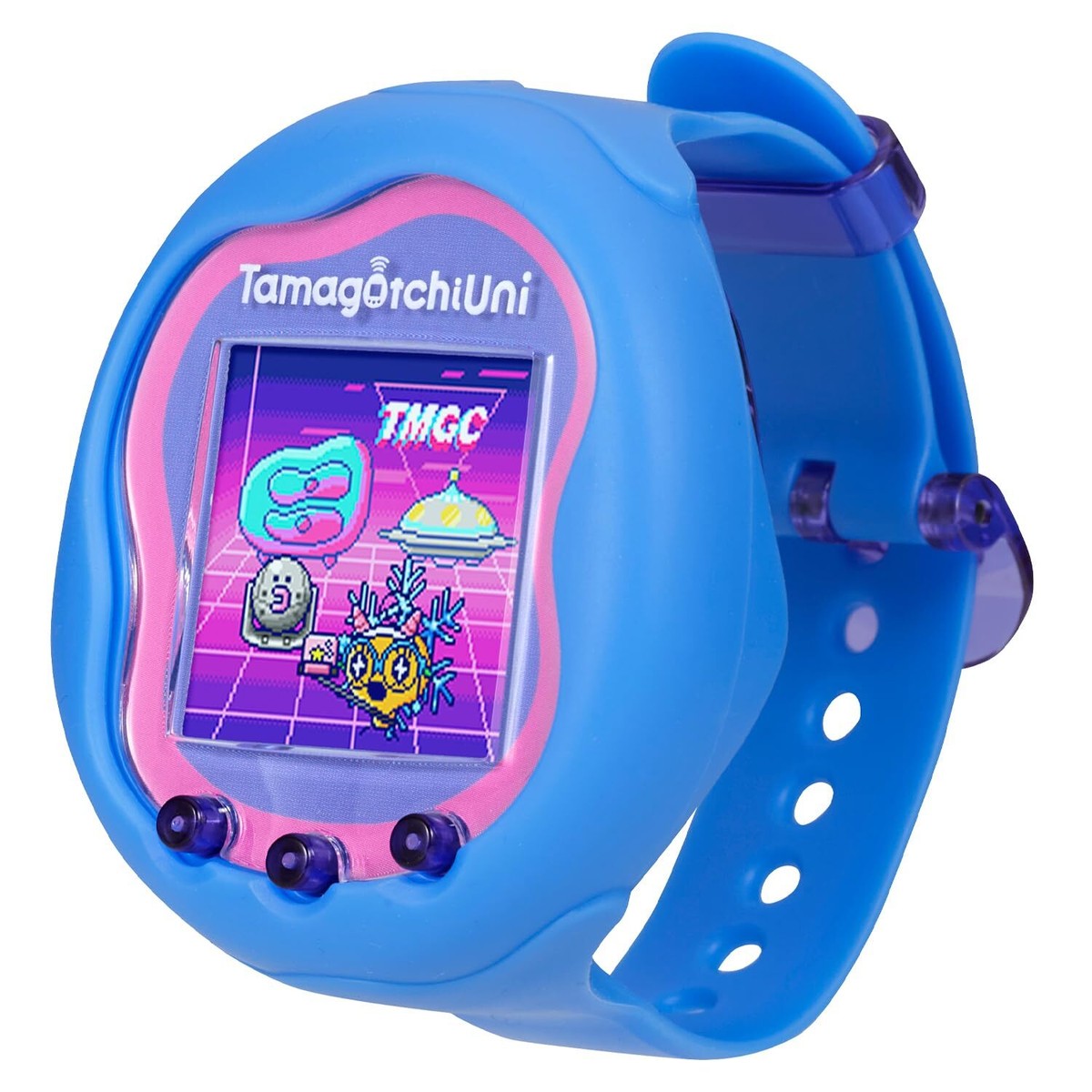 BANDAI Tamagotchi Uni Blue Wifi Tamaverse Handheld Game Battery