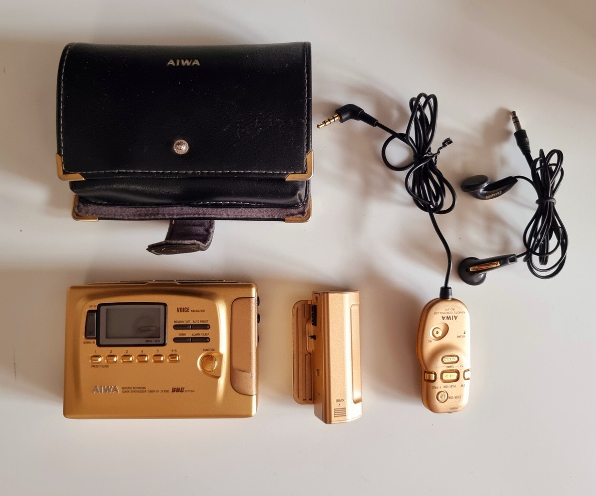 Gold AIWA HS-JX3000 Recording Radio Walkman Dolby B+C fully