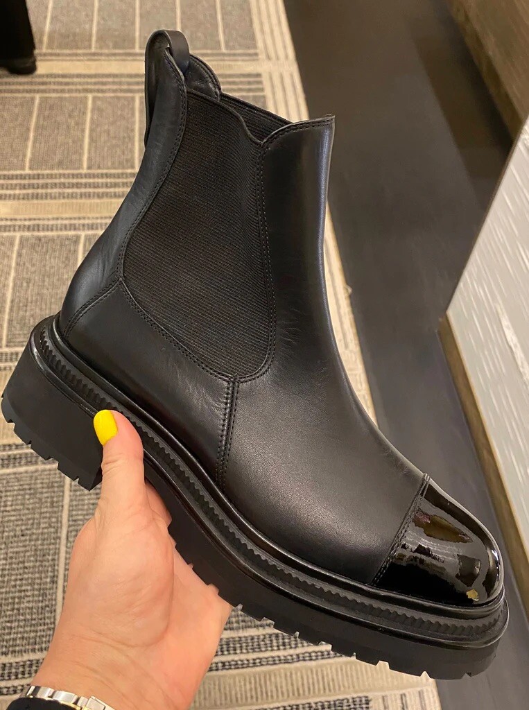 Chanel Ankle Boots Booties Shoes 22A Black Size 40.5 NEW 2022/23
