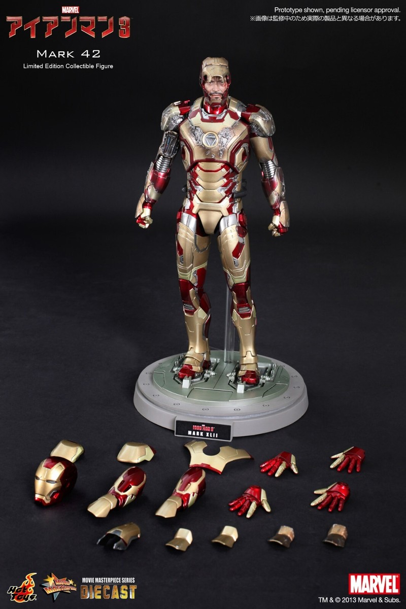 HOT TOYS DIECAST 1/6 SCALE FIGURE Iron Man Mark 42 MK XLII MMS197