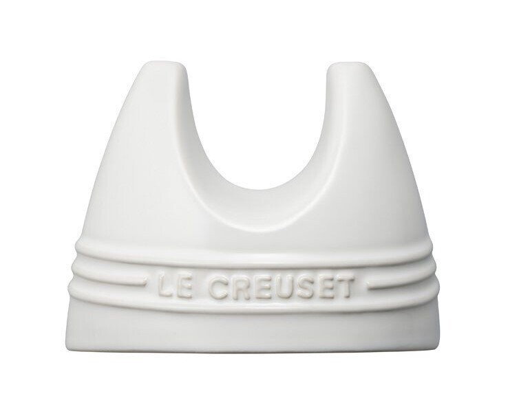Le Creuset Lid Stand White Stoneware from Japan New | eBay