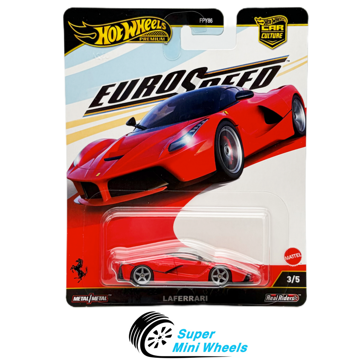 Hot Wheels Premium Ferrari LaFerrari Red Car Culture Euro Speed | eBay