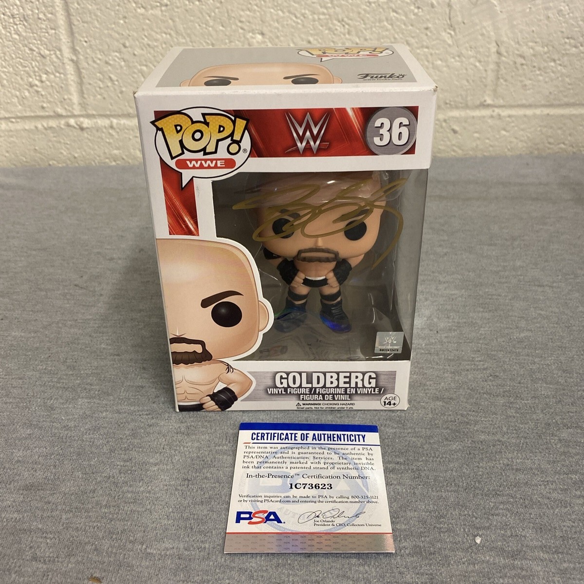 Bill Goldberg #36 Funko Pop WWE Signed PSA | eBay