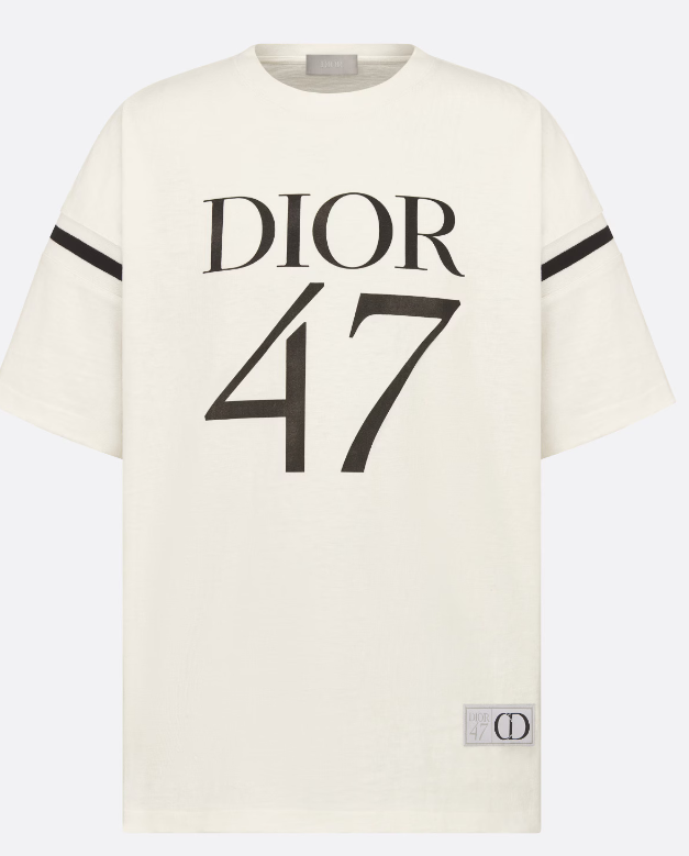 Christian Dior White Slub Cotton Oversized TShirt NEW SPRING 24
