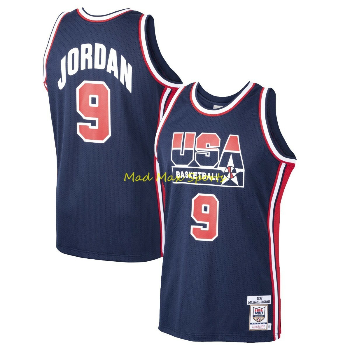 MICHAEL JORDAN 1992 Dream Team USA Navy MITCHELL & NESS AUTHENTIC