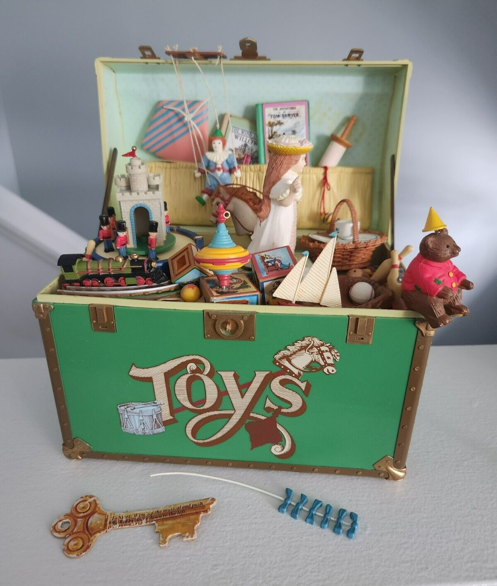 WORKING Enesco Toy Symphony Treasure Chest Vintage 1986 Animated