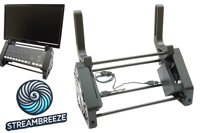 Cooling Fan Pro Streamer Stand Tower + Monitor Holder for ATEM