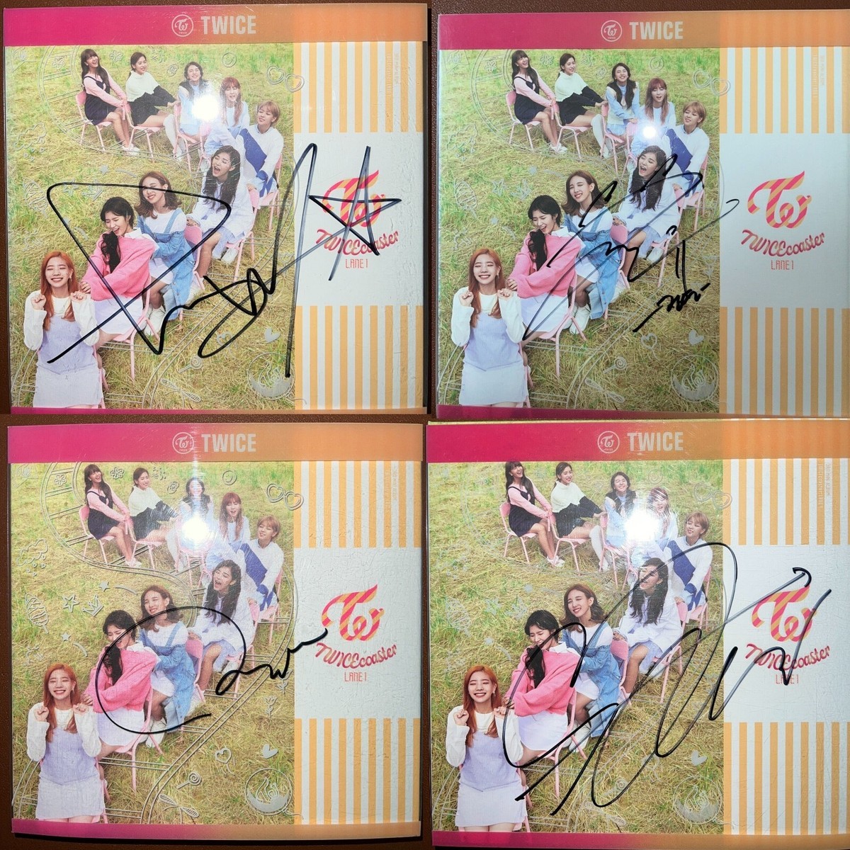 TWICE [TWICE COASTER : LANE 1] Autographed Signed Album MWAVE
