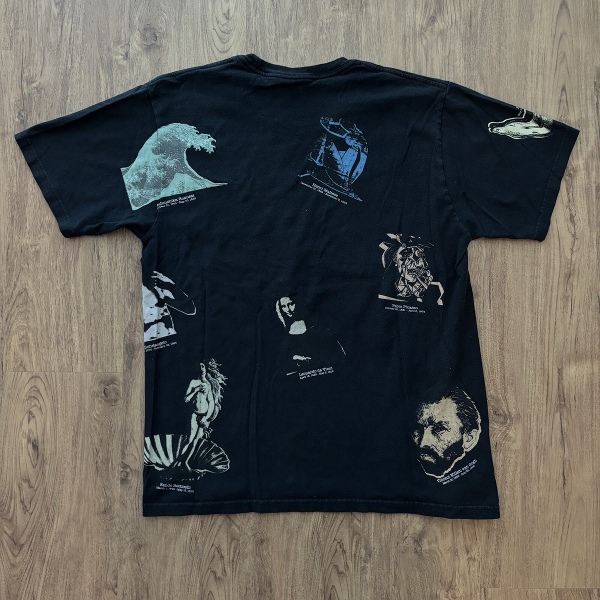 Stussy World Museum T-Shirt Size Medium All Print 2 Sided Picasso