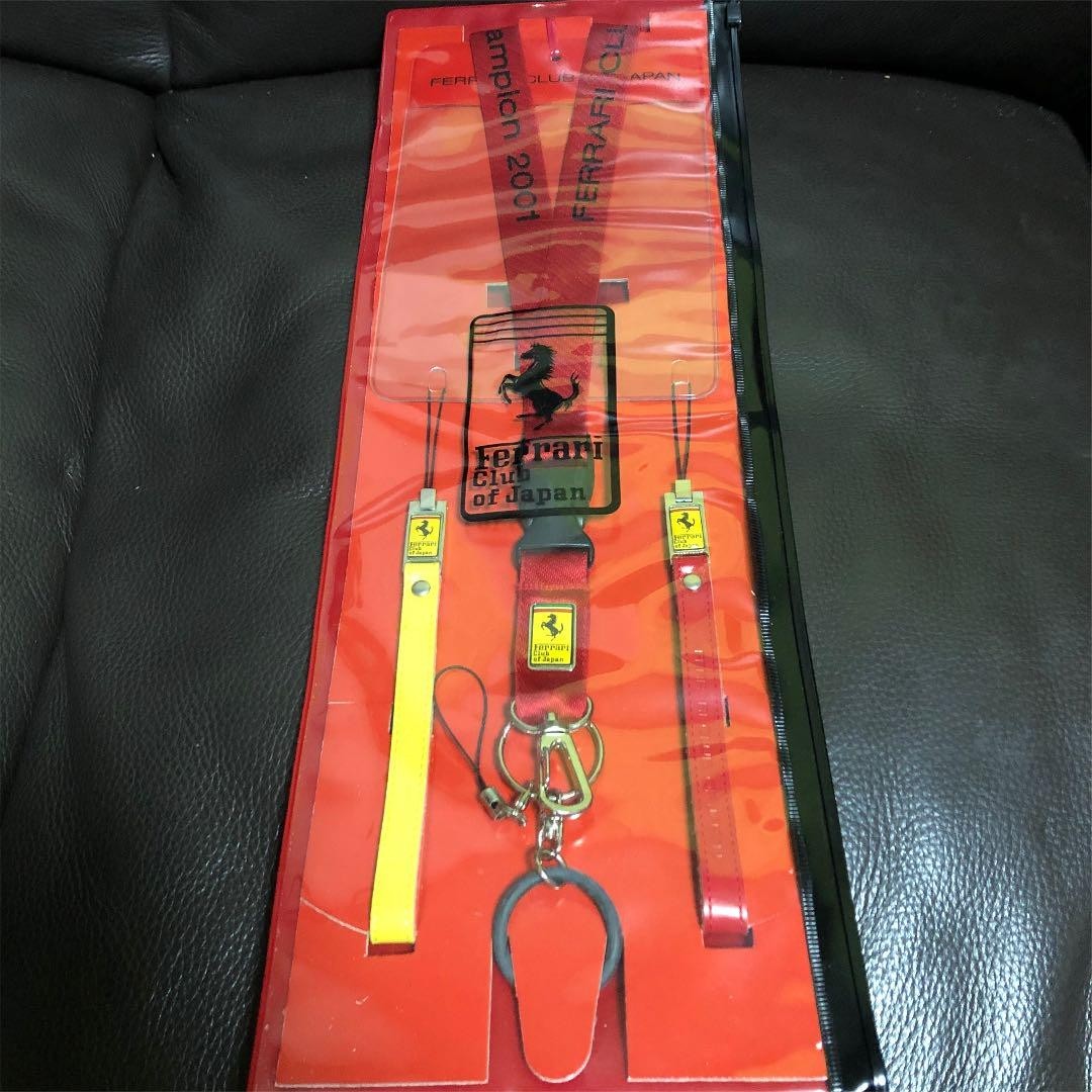 Rare Ferrari Club of Japan Original mobile neck strap 2001 Limited