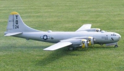 Model Airplane Plans (RC): B-29 Superfortress 1/12 Scale 140