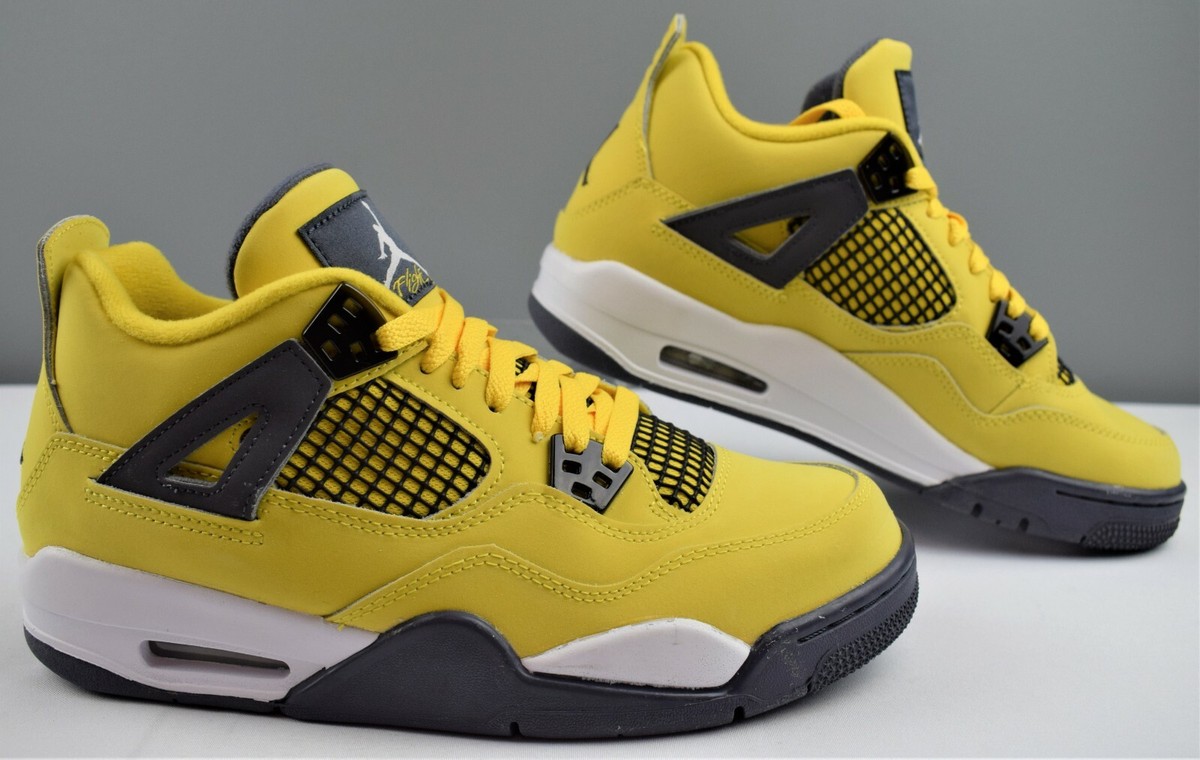 ⚡Nike Jordan 4 Retro Lightning Tour Yellow GS 6Y (Women's Sz. 7.5