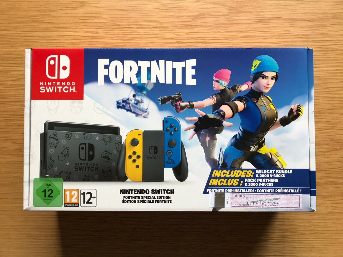 Official Nintendo Switch Fortnite Special Edition - EMPTY BOX ONLY