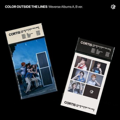CORTIS COLOR OUTSIDE THE LINES 1st Album WEVERSE 2 Ver SET/2QR
