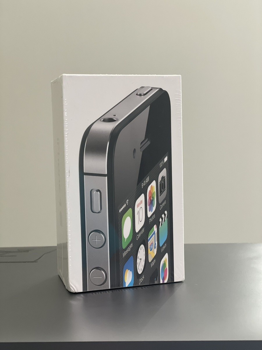 Apple iPhone 4s 8 GB Black Factory Sealed Piece | eBay