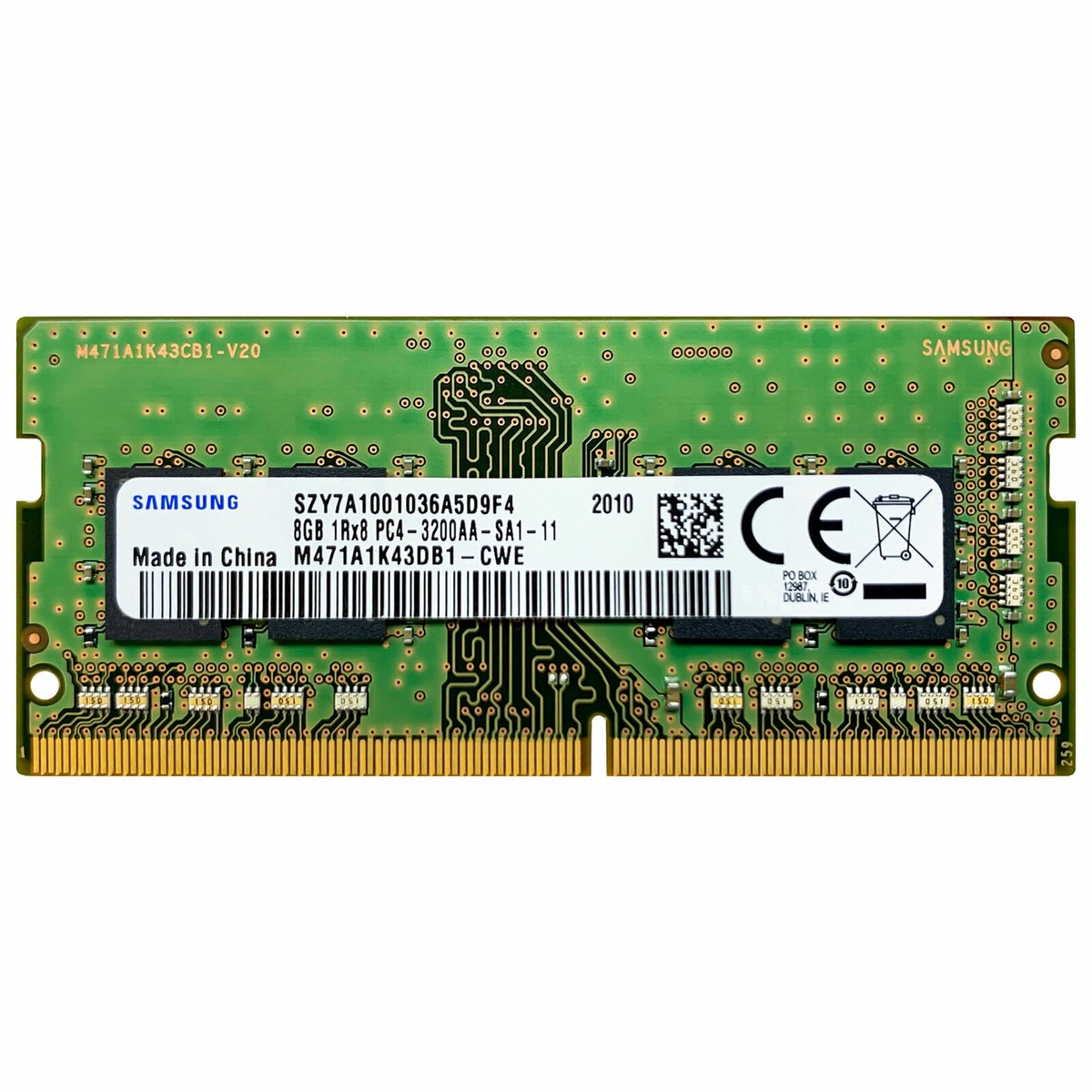 Samsung 8GB DDR4 3200 MHz PC4-25600 SODIMM Laptop Memory RAM