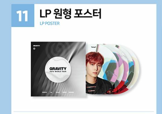 DAY6 WORLD TOUR GRAVITY in SEOUL OFFICIAL GOODS LP SIZE POSTER